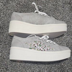 Seven Dials Amy Fabric Sneakers - Light Grey - Size 9 Women's